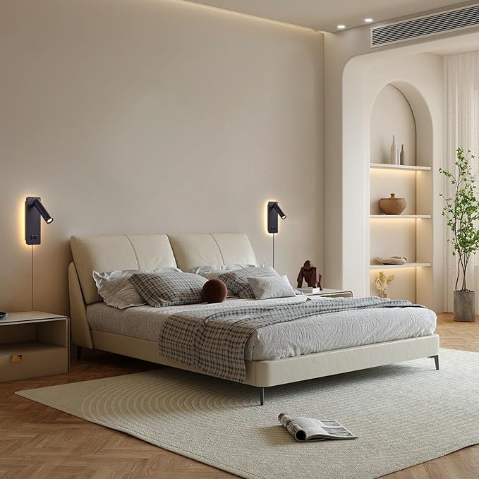 Wall Mounted Reading Light Set of 2, LED Headboard Reading Lamp - Image 2
