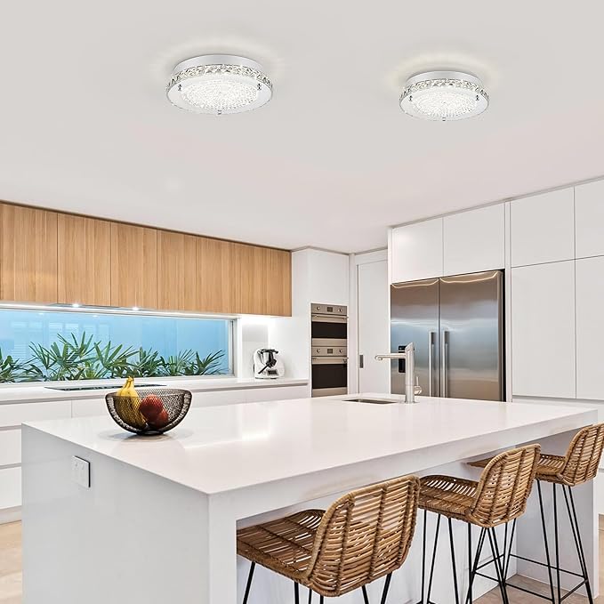 LED Ceiling Light, Auffel Minimalist Modern 11-Inch Surface Flush Mount Light - Image 3