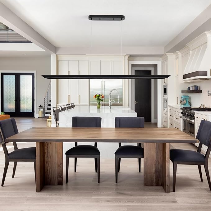 55" Modern LED Linear Pendant Light, Dimmable Kitchen Island Light 40W LED - Image 5