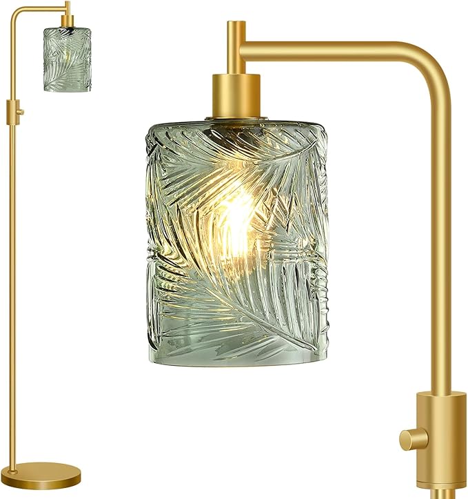 【Upgraded】 Dimmable Glass Floor Lamp by Unknown