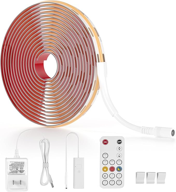 WOBANE Under Cabinet Lighting Kit, 9.8ft COB Light Strip - Image 6