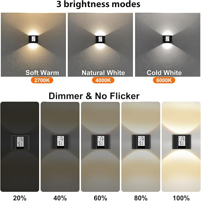 Motion-Activated LED Wall Sconce Outdoor Indoor Wall Lights - Image 4