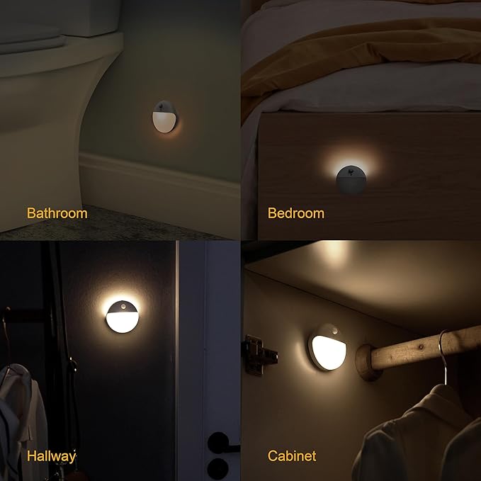 6 Pack Stair Lights Indoor, 2.6" Small Stick on Lights, Dimmable Motion Sensor - Image 7