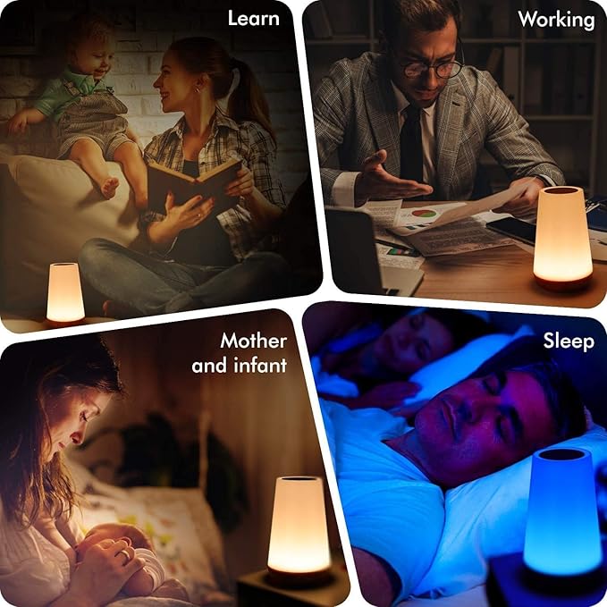 THAUSDAS Night Light, Dimmable Touch Lamp - Image 7