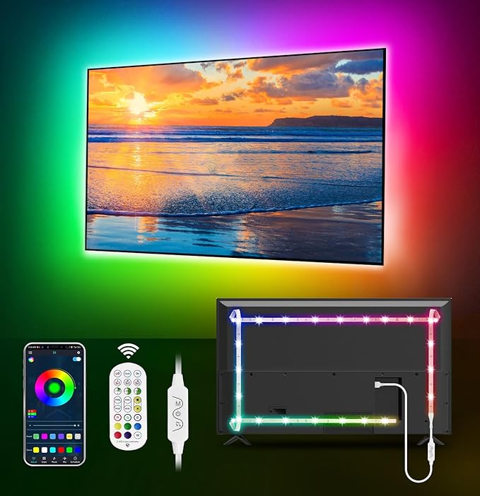 MATICOD LED Lights for TV Led Backlight, 13.1ft RGB Led Strip Lights for TV by MATICOD