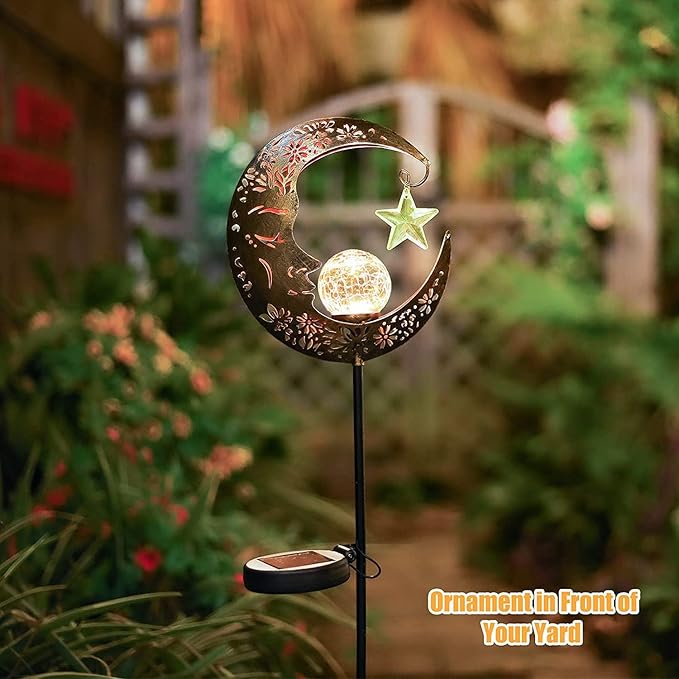 Solar Lights Outdoor Decor Moon Lantern - Image 5