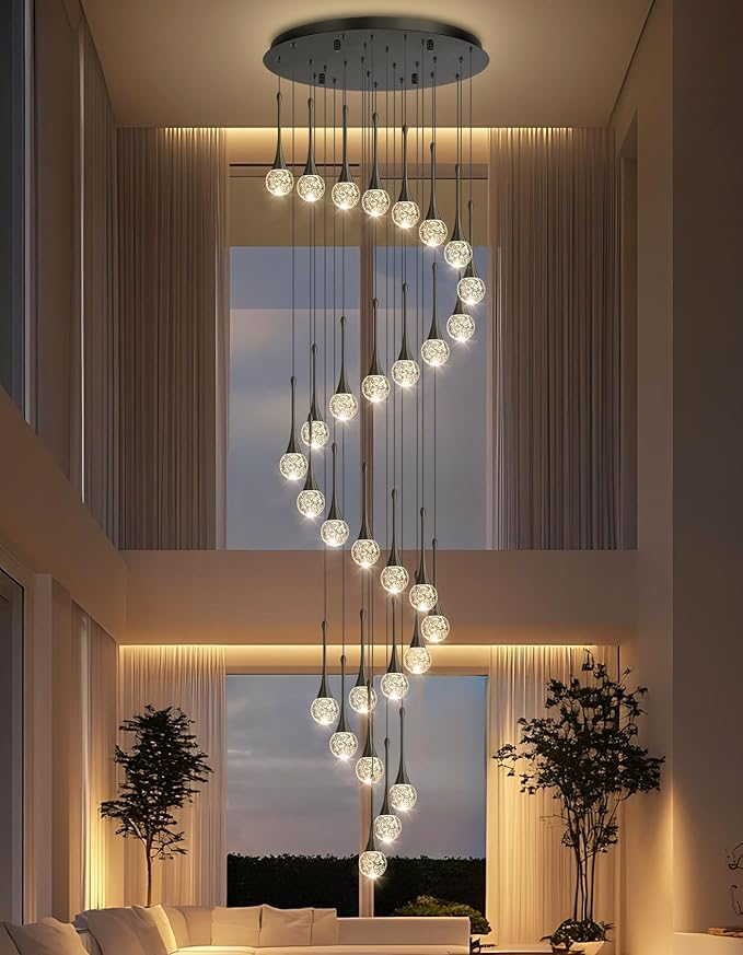 30 Light Modern Glam Crystal Chandelier by CENOZO