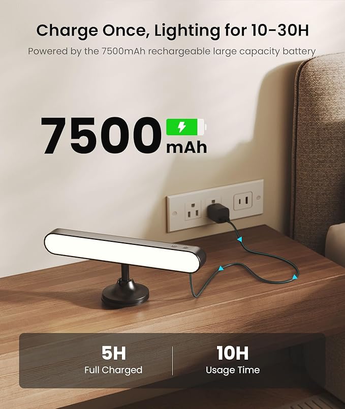 Wall Sconce with 7500mAh Rechargeable Battery LED Wall Light - Image 3