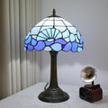 Blue Sea Style Stained Glass Table Lamps Shell Tiffany Lamp Bedroom Bedside by TIFLRIS