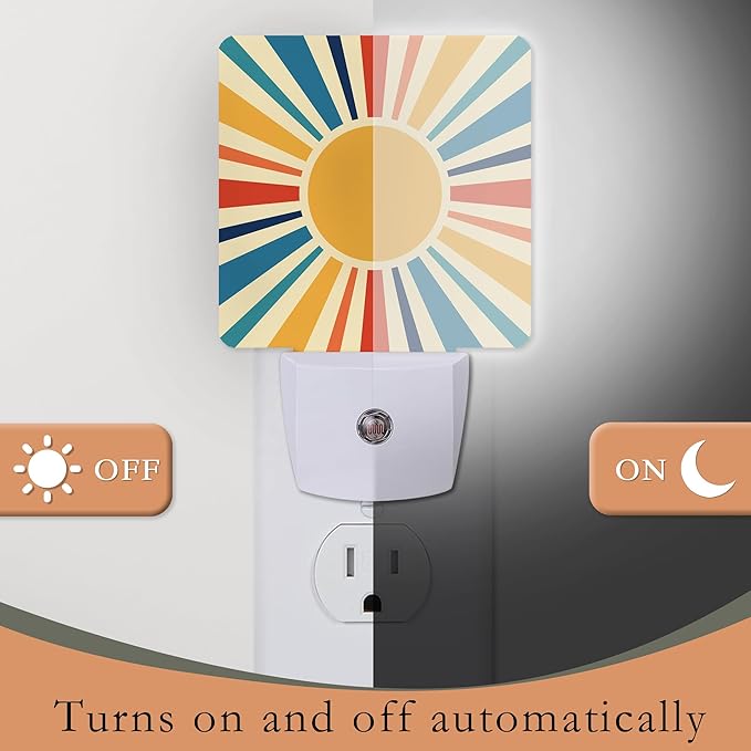 Retro Sun Burst Night Light - Image 3