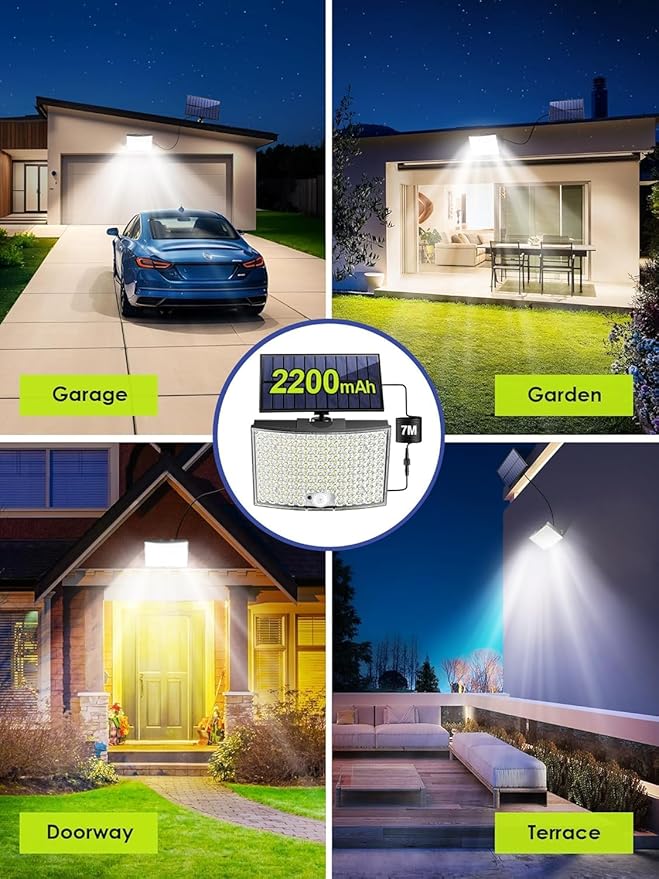 Solar Flood Lights Outdoor, Solar Motion Lights Outdoor Waterproof, - Image 8