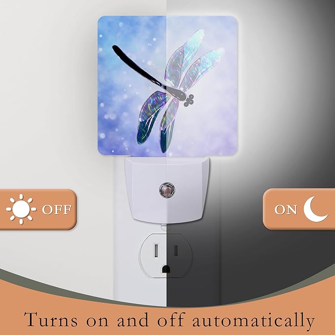 Dragonfly Night Light for Kids, Fantasy Dragonfly LED Night Light Plug into Wall - Image 3