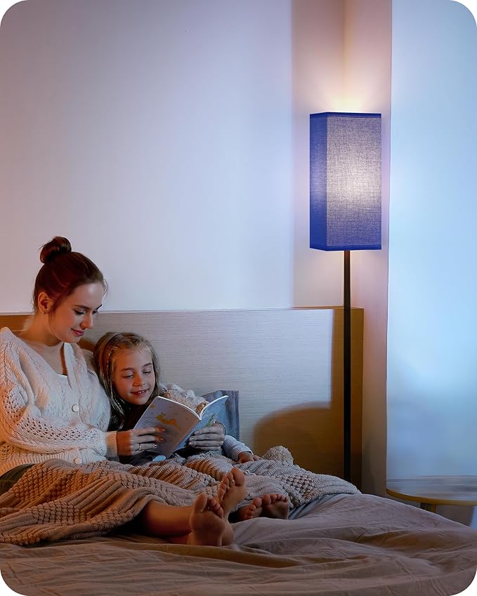 Floor Lamp, Pole Lamp with Foot Switch, Modern Standing Lamp Shade, Minimalist - Image 7