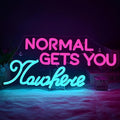 Wanxing LED Neon Sign for Wall Decor, Normal Gets You Nowhere Neon Light by Wanxing