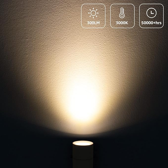 SUNVIE 2 Pack LED Up Lights Indoor, 3W Spot Lights - Image 3