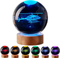Large Helicopter Crystal Ball Night Light by Unknown