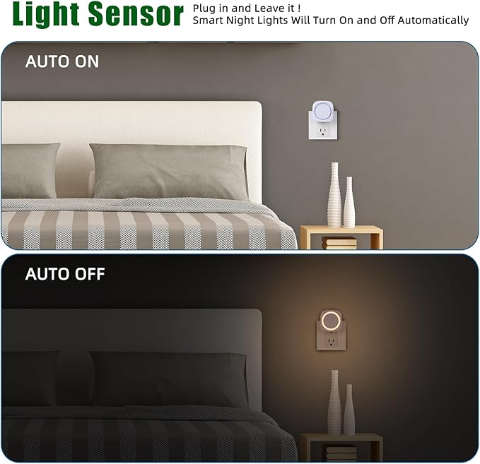 LED Night Lights Plug into Wall, Indirect Soft Dimmable Night Light - Image 4