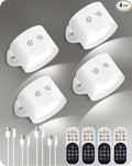 Battery Operated Wall Sconces 4 Pack, Rechargeable Wall Sconce by GOEBLESON