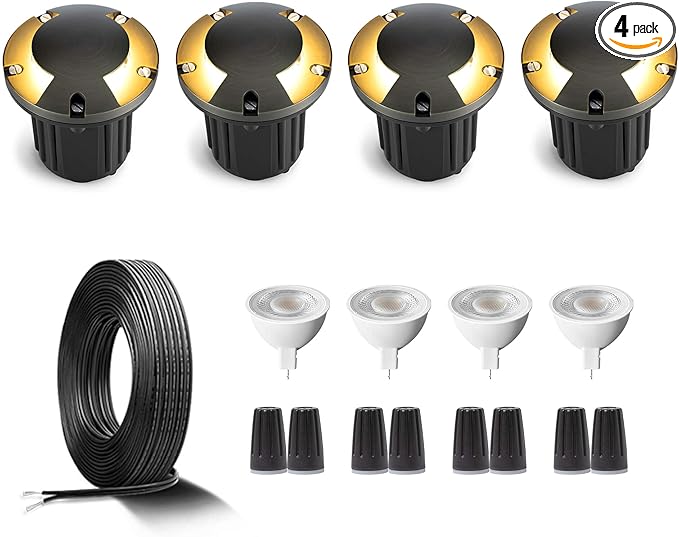 Gardenreet Brass Low Voltage Well Lights by Gardenreet