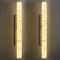 LMQNINE Natural Alabaster Wall Sconces Set of Two Spanish Marble Wall Light by LMQNINE