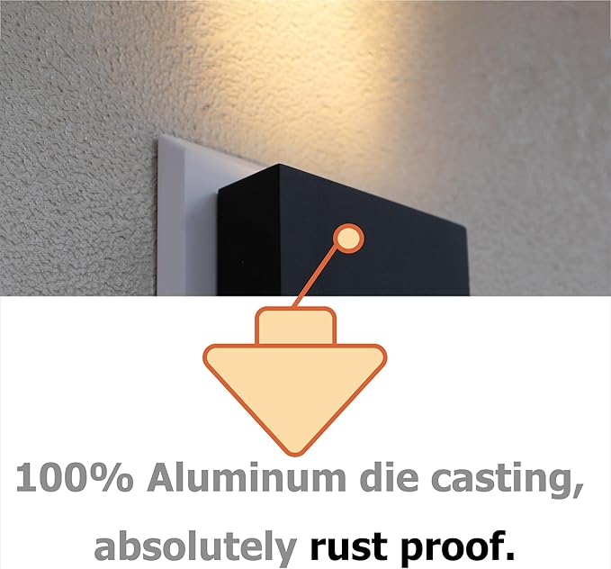 Modern LED Wall Sconce Outdoor Up Down Wall Lamp - Image 4