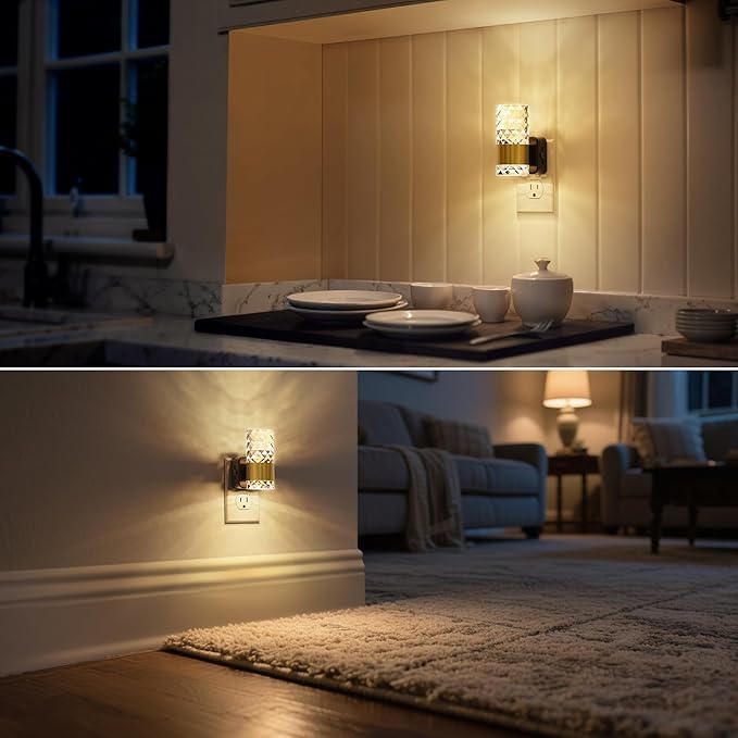 DORESshop Night Light, Automatic Night Lights Plug into Wall, Acrylic Night - Image 7