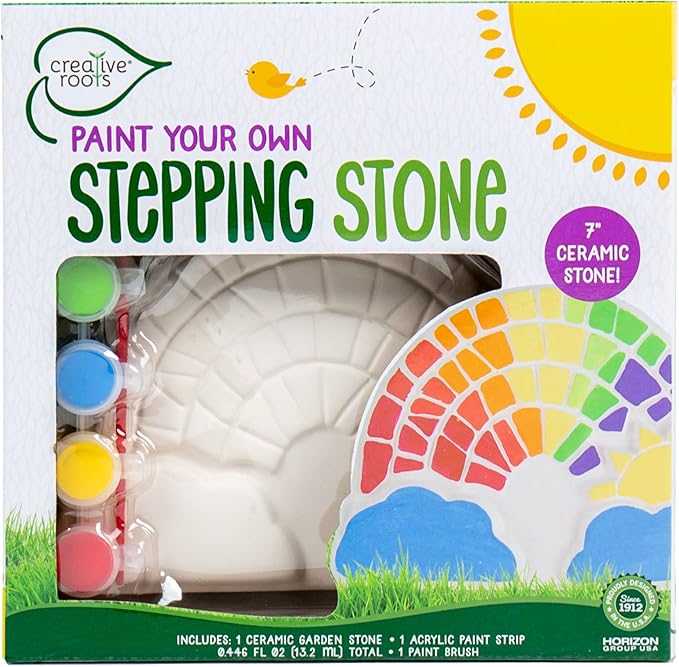 Creative Roots Paint Your Own Rainbow Stepping Stone Craft Kits by CreativeRoots