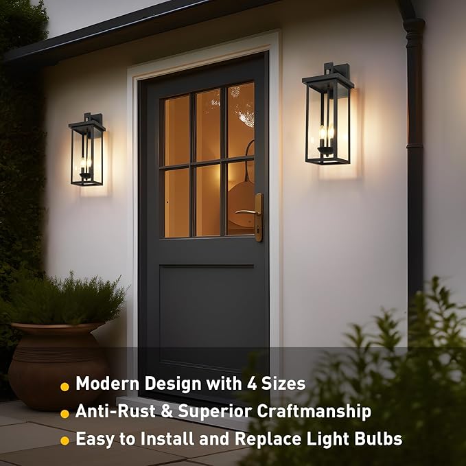 tewei 22 Inch Large Outdoor Wall Lights, Dusk to Dawn Exterior Lighting - Image 3