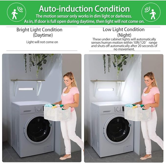Rechargeable Motion Sensor Led Lights Ultra Thin Softer Under Counter 54-LED - Image 5