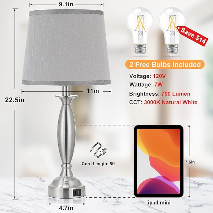 Seealle Lamps for Bedrooms - Image 6