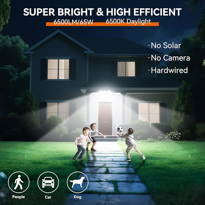 LED Security Lights Motion Sensor Outdoor Lights, 5000K Daylight, IP65 - Image 4