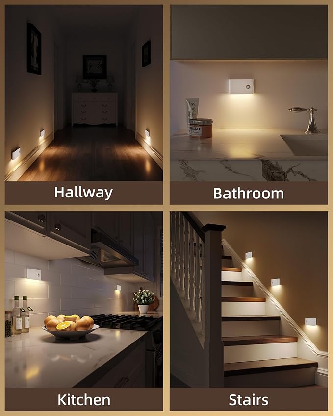 EZVALO 3 Pack Motion Sensor Night Lights, Sync LED Stair Lights Indoor - Image 4