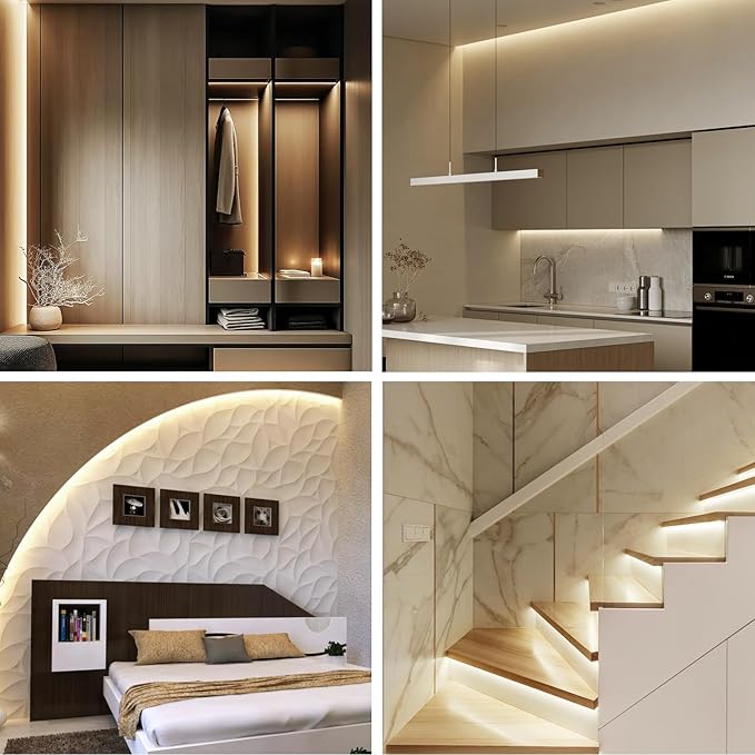 COB LED Strip Lights 3000K 65.6ft DC 24V Dimmable White Flexible LED Tape Light - Image 3