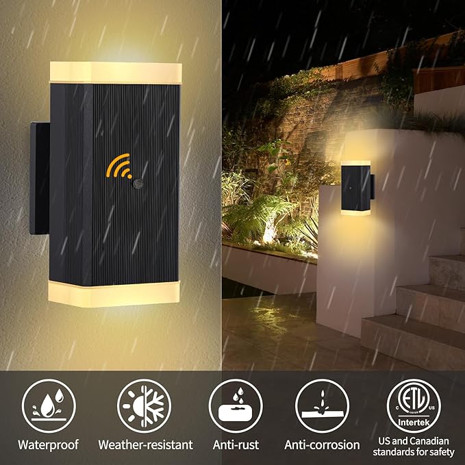 Dusk to Dawn Outdoor Lighting, ZUUKOLE Waterproof Exterior Wall Lantern - Image 5