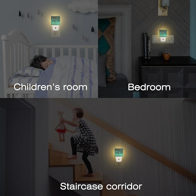 Green Gold Glitter Night Light - Image 7