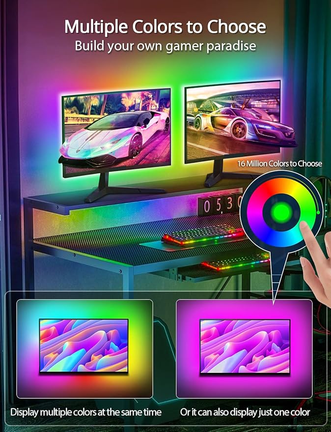 MATICOD LED Lights for TV Led Backlight, 16.4ft RGB Led Strip Lights for TV - Image 4