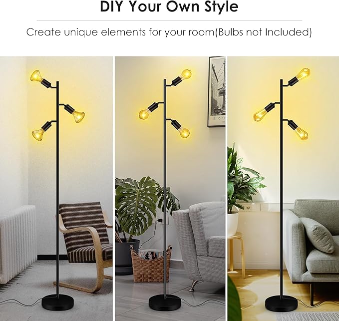 BoostArea Floor Lamp, Industrial Floor Lamp, Modern Tree Standing Lamp - Image 8