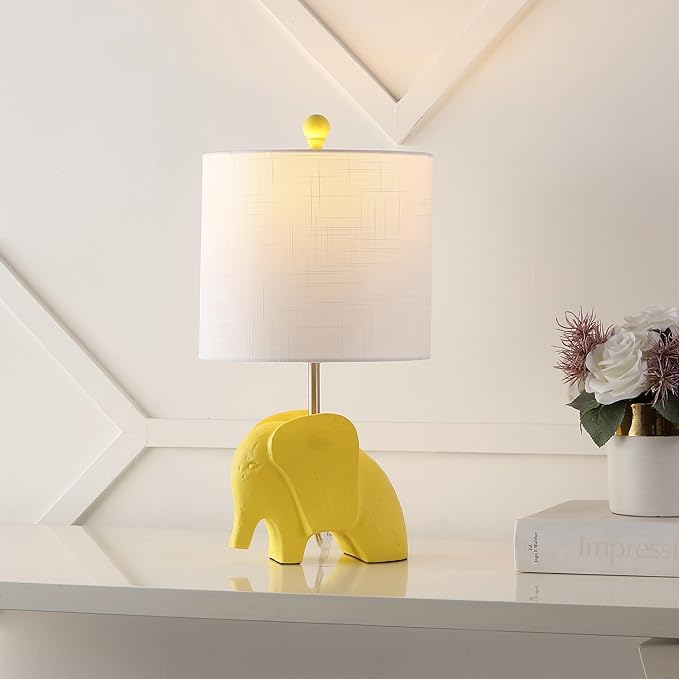 JONATHAN Y JYL1143C 17.5" Bohemian Elephant Table Lamp - Image 6