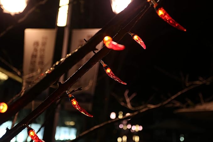 OKBA 2pack red Chili Pepper String Lights, 40 LED Pepper String lamp Indoor - Image 6