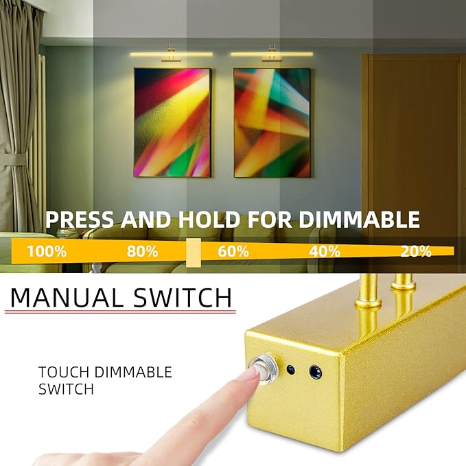 Picture Light, Picture Lights for Wall Cordless, Battery Wall Lights for - Image 4