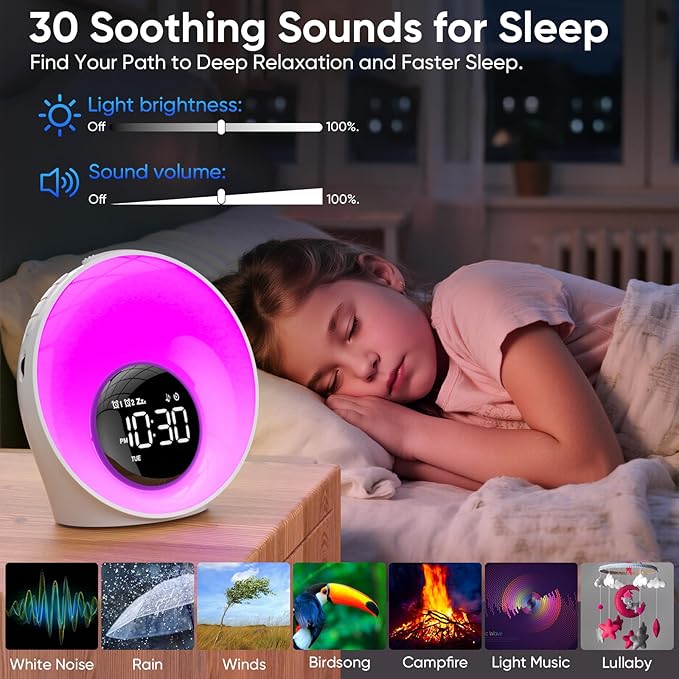 Wake Up Light Sunrise Alarm Clock - Image 4