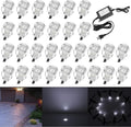 Φ0.7 Tiny LED Deck Lighting Kit, 0.4W Low Voltage Decking Stairs Light by QACALEDOutdoorRecessedDeckLightingKits