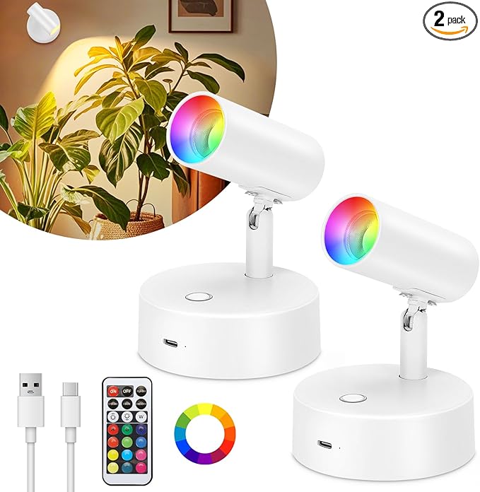 Lightess RGBW Uplights Indoor Spotlight by LIGHTESS