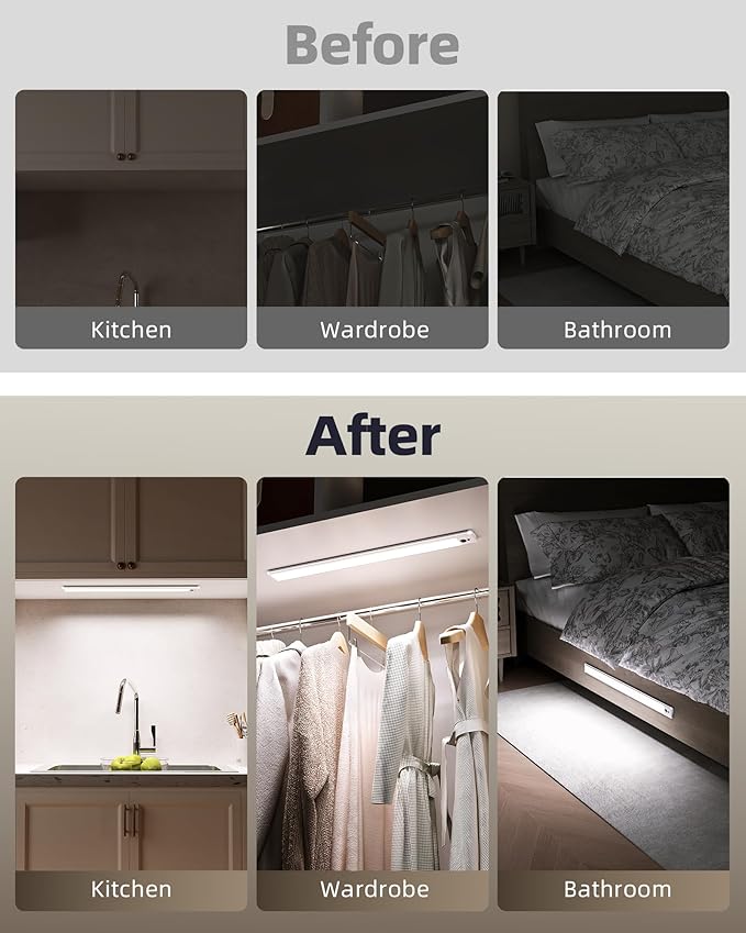 EZVALO Under Cabinet Lights, 14.5'' Motion Sensor Light Indoor Dimmable - Image 7