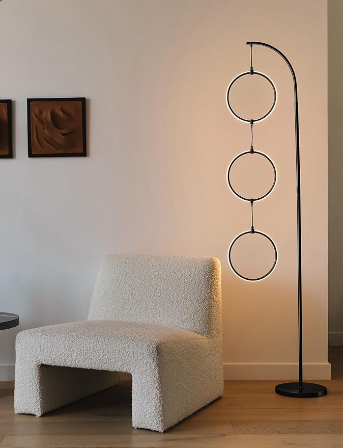 Brightech Nova Modern Floor Lamp Matches Living Room Décor - Image 4