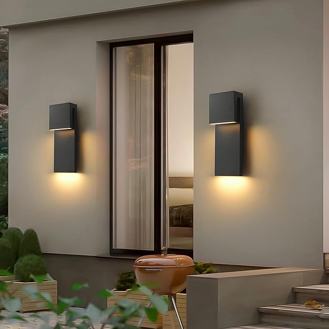 Modern LED Large Outdoor Wall Light 3000K 28W IP65 Waterproof Integrated LED - Image 9