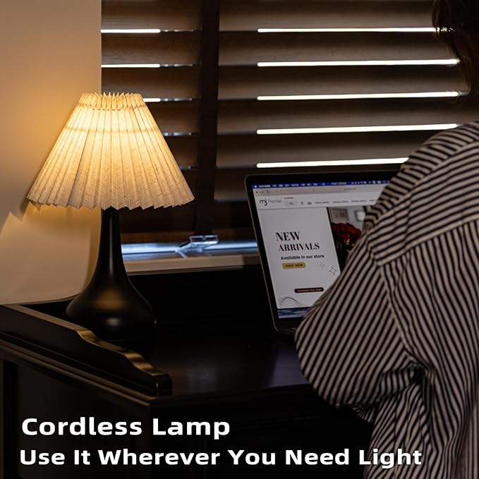 MJ PREMIER Cordless Lamp, Rechargeable Table Lamp - Image 2