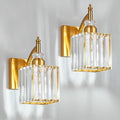 Modern Wall Sconces Set of Two Gold Wall Sconces Indoor Wall Lamp Crystal Wall by BBLLWJ