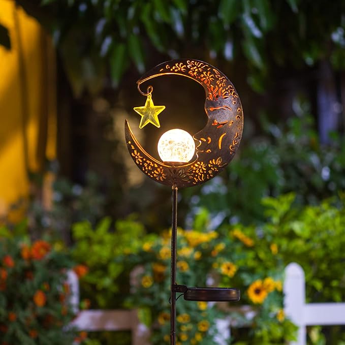 Solar Lights Outdoor Decor Moon Lantern - Image 6