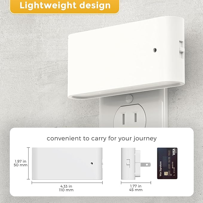 L LOHAS LED Night Light, 2 Pack Dimmable Modern LED Night Lights Plug into Wall - Image 6